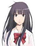  black_hair face kimi_ni_todoke kuronuma_sawako long_hair school_uniform sketch solo tears tomozo_kaoru 