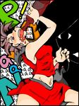 artist_request drink drunk koi_wa_sensou_(vocaloid) meiko skirt solo tegaki vocaloid 