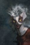  3d bust female hairless karol_pawlinski lemur photorealism portrait red robe scary_shit solo what wraith 