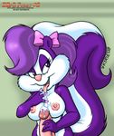  bow breasts cum duo female fifi_la_fume fifi_le_fume licking mammal nipples penis skunk skunkette tail tiny_toon_adventures tiny_toons tongue vkyrie warner_brothers 
