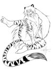 chest_tuft featureless_crotch feline female matt_burt no_pussy nude solo tiger 