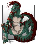  ashryn crest cuntboy dinosaur intersex pussy raptor reptile scalie solo yiffyraptor 