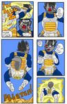  comic diaper dragon_ball dragon_ball_z dragonball dragonball_z feces male mammal ozzyfox scat vegeta wolf 