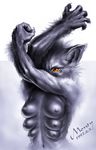  breasts canine female monty multi_breast nude solo wolf 