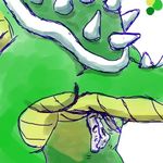  anal_insertion anal_penetration anal_vore bowser butt insertion jahgo king koopa macro mario_bros micro nintendo penetration plain_background royalty scalie video_games vore white_background 