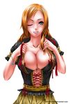  big_boob big_boobs bleach breasts cleavage highres inoue_orihime large_breasts maid 