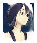  copyright_request face glasses jiyu2 parted_lips short_hair solo 