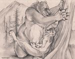  bear blackteagan canine chubby claws cum dingo docking dog gay handjob male masturbation penis 
