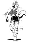  clothed clothing evil_grin female hyena ken_sample mammal purse skirt smile solo wendy 