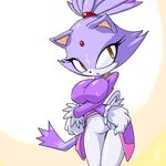  blaze_the_cat cat crossed_arms feline female lifted_dress mobian orange_eyes ponytail purple solo sonic_(series) standing t03nemesis tail tight_clothing 