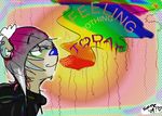  acid acid_trip animated bear drugs high lsd male psychedelic rainbow raver smoke sonne taste_the_rainbow 