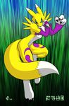  canine digimon eric_elliott female fox iisaw renamon solo 