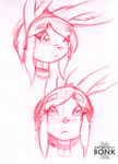  bonk collar girly lagomorph male pink_and_white rabbit sketch solo 