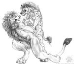  blackteagan feline gay hammerlock hyena lion male penis pinned rape 