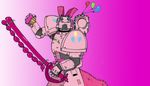  balloons chainsword crossover cupcake equine female friendship_is_magic ghetto_mole helmet horse mammal my_little_pony pink_theme pinkie_pie pinkie_pie_(mlp) pony solo space_marine warhammer_(franchise) warhammer_40k 