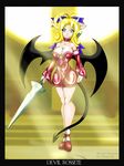  breasts choker demon demongirl female horns jessica_elwood solo sword weapon wings 