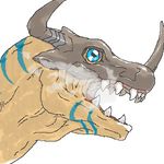  digimon digimon_adventure dinosaur greymon lowres oekaki 