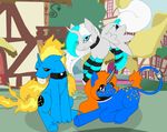  blue_eyes cassie collar equine female feral friendship_is_magic hair horn horse long_hair looking_at_viewer male mammal mlp my_little_pony orange_hair orion pegasus red_eyes short_hair silvermidnight starr tail unicorn unisus winged_unicorn wings 
