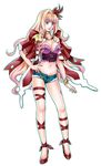  bad_id bad_pixiv_id blonde_hair blue_eyes bracelet breasts cleavage hair_ornament hand_on_hip jewelry long_hair macross macross_frontier macross_frontier:_itsuwari_no_utahime medium_breasts midriff navel ribbon sheryl_nome solo tamari_(flawless) 