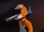  nude ranged_weapon rocket_launcher sergal solo syynx tail teeth tongue weapon 