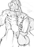  big_penis canine cum male nude penis piercing silver_fenrir smoking solo wolf 