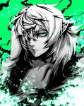  bad_id bad_pixiv_id banned_artist glowing glowing_eyes green_eyes mizuhashi_parsee pointy_ears s_tanly solo spot_color touhou 