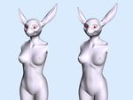  3d cross_eye_stereogram eyefuck female kasedries lagomorph rabbit solo 
