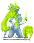  anthro glowing plain_background solo tail temrin white_background 