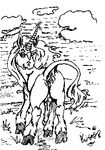  butt equine male sketch solo uni-boy unicorn 