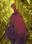  amara_telgemeier cat feline jungle male nude rhino 