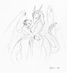  dragon female herm intersex multiple_tails necrodrone necrodrone_(character) nude piercing pointy_ears scalie sheath tail wings 