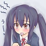  altorealize blush face k-on! long_hair lowres nakano_azusa solo teardrop twintails 
