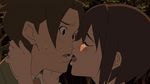  1girl animated animated_gif kiss lowres nakagawa_mikaze seikimatsu_occult_gakuin uchida_fumiaki 