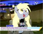  derp derpy_hooves_(mlp) female microphone my_little_pony news tagme tv 