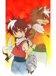  canine dakuten dog dual_persona human male mammal red_eyes shota solo tales_of_(series) young 