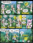  2002 aeris_(vg_cats) anthro canine cat comic forest fox krystal leo_(vg_cats) scott_ramsoomair star_fox tree vgcats video_games 