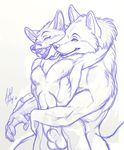  canine fox gay licking male nude richard_foley sheath tongue wolf 