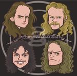  buttercup_(artist) facial_hair james_hetfield jason_newsted kirk_hammet lars_ulrich metal metallica mustache rock vector 