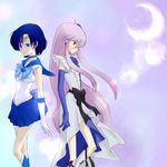  2girls bishoujo_senshi_sailor_moon crossover cure_moonlight mizuno_ami multiple_girls sailor_mercury seiyuu_connection seiyuu_joke 