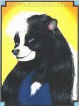  2009 blue_eyes female james_m_hardiman perceptions piercing portrait skunk solo valencia 