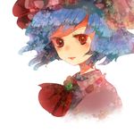  bad_id bad_pixiv_id face hat naoko_(juvenile) purple_hair remilia_scarlet short_hair solo touhou 