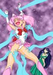  bishoujo_senshi_sailor_moon blush chibi_usa hands panties tearing tickled tickling underwear white_panties 