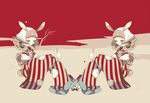  animal_ears bad_id bad_pixiv_id bunny_ears multiple_girls original shikimi_(yurakuru) symmetry 