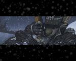  assault_rifle clothing cold dog_tags fighterjet gearotter gun hat male military outside ranged_weapon rifle ruins snow snowing soldier solo uniform weapon winter 