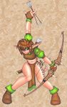  elf female fingerless_gloves loincloth ollie_canal solo sword tattoo tribal underwear weapon 