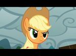  &gt;:( applejack_(mlp) cartoon cloudy equine eyelashes female feral friendship_is_magic green_eyes hat horse mammal my_little_pony pony raining unknown_artist 