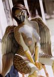  avian breasts feathers female gryphon photo_manipulation photomorph silverfish solo talons wings 