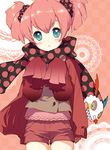  bad_id bad_pixiv_id blue_eyes blush charlotte_(madoka_magica) heart heart-shaped_pupils mahou_shoujo_madoka_magica personification pink_hair shirahane_nao solo symbol-shaped_pupils twintails 