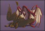  artonis arty avian cunnilingus dragon female feral gryphon horns licking male oral oral_sex raised_tail scalie sex surprise_sex tail tail_grab tongue wings 