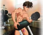  abs anma chest gundam gundam_wing heero_yui male muscle pecs penis solo tagme yaoi 